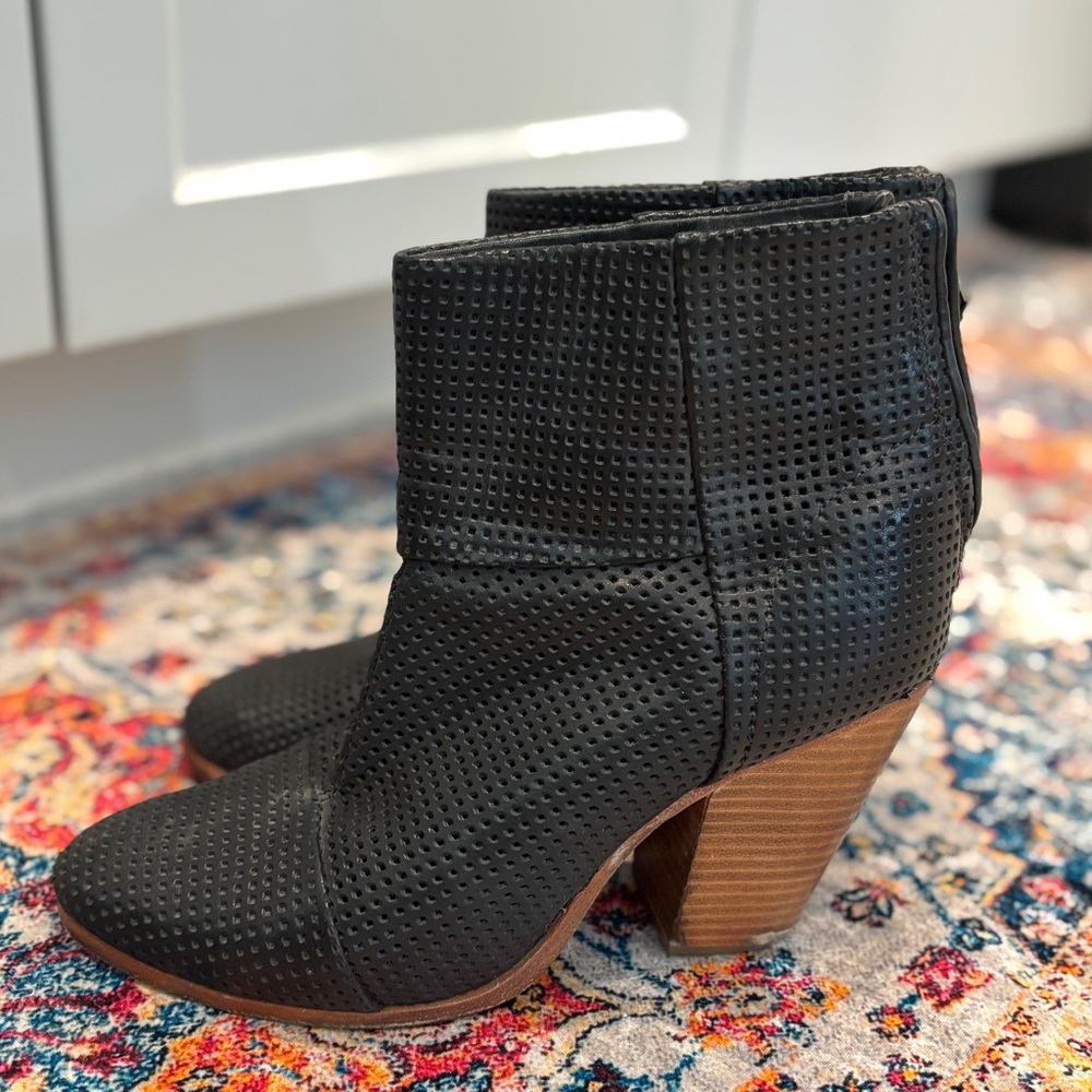 rag & bone Newbury Perforated Ankle Booties